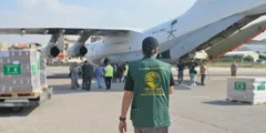 وصول طائرة الإغاثة السعودية السابعة إلى لبنان