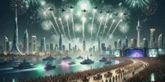 فعاليات اليوم الوطني 95 تغطي 14 مدينة بالألعاب النارية