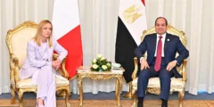 السيسي يستقبل رئيسة الوزراء الإيطالية في شرم الشيخ للسلام