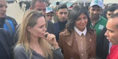 النجمة الأميركية أنجلينا جولي تزور مستشفى العريش دعمًا لمصابي غزة